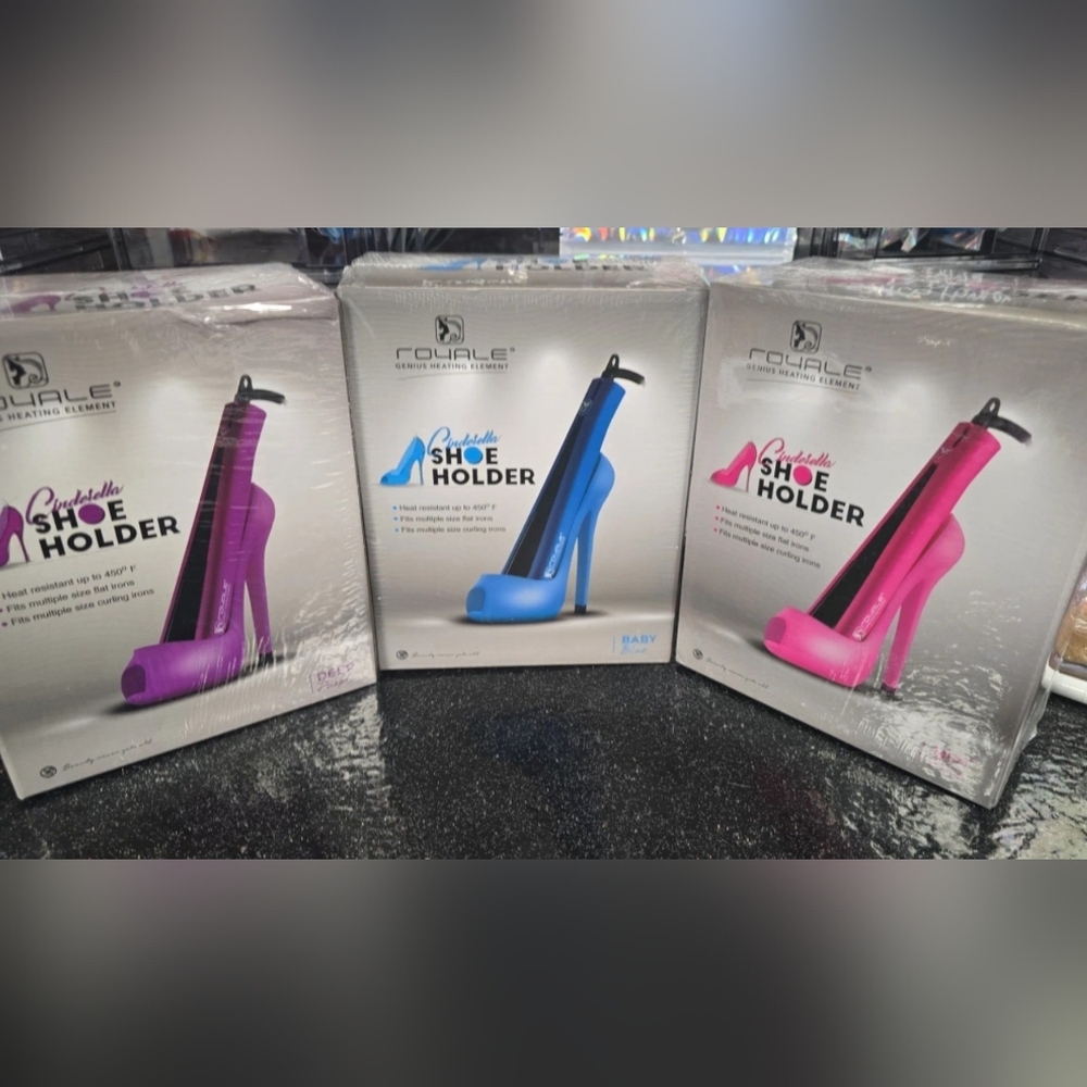 Shoe Holder For Hair Tools- Pink, Blue, Purple